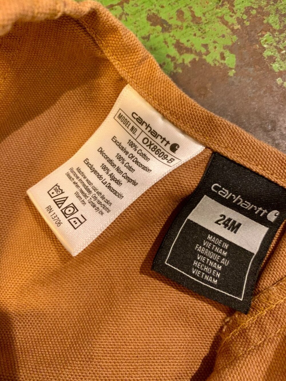 Carhartt Children's Overalls, size 24 months, sturdy for play - Picture 5 of 5